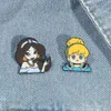 Princess Personnages Figures Pin Migne Anime Movies Games Hard Entamel Pins Collect Metal Cartoon Brooch