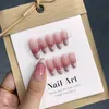 French Almond Ombre Handmade Press On Nails Long Coffin Acrylic False Nail Tips In Emmabeauty StoreNoEM19434 240430