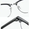 Sonnenbrille Anti Blue Light Blocking Brille Männer 2024 Black Square Computer Frames für Frauen Myopia Optical Nerd Fake Eye