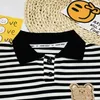 Kleidungsstücke Jungen Kleidung Kurzarmanzug für Kinder im Alter von 0 bis 5 Kleine Mädchen Kleidung Mode Stripe Muster Anzüge Kinder Clothl2405