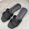 Бесплатная судоходная сандалии сандалии для женщин Slides 2024 Тройные черно -белые коричневые розовые слайд -скольз
