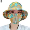 Berets Summer Women Sunscreen Fisherman Hat Fashion Floral Prim