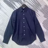 2024 Casual Polo Polo Long Hleeve Spring i Business Business Oxford Non Iron Slim Paul Formal Shirt Wysoka jakość 6002ESS