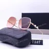 New Chanells Sunglasses Designer channel Sunglass Square Frames Eyeglasses Men Women Goggle Outdoor Driving Shades Glasses Beach Sun Glasses with box A2