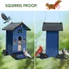 Feeding Bird Feeders For Outdoors Metal Squirrel Proof Hanging Bird Feeders Large Capacity Wild Bird Feeders For Cardinals Finches