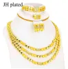 Dubai smycken sätter guldfärg halsband örhängen brudkrage smycken egyptturkeyiraqAfricanisrae gåvor till kvinnor set2513036