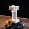 Holders Nordic Roman Pillar Candlestick Greek Column Statue Piedlestal Mini Resin Candle Holder Party Mariage Home Decoration