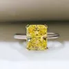 Liebhaber Prinzessin Cut Laboz Topaz Promise Ring 925 Sterling Silber Engagement Ehering Bandringe für Frauen Brautfinger Schmuck 305d