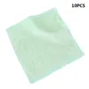 10 pcs Weiches Handtuch kleines Waschlappen Baby Home Square Massive leichte Speichel Bambusfaser 252r