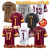 2024 Nieuwe 1 Jayden Daniels Jerseys Custom 17 Terry McLaurin 1 Jahan Dotson 93 Jonathan Allen Men Men dames jeugdvoetbal jersey maat S-6XL