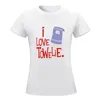 Polos de femmes I Love T-shirt T-shirt Graphics Animal Print Shirt For Girls Habille Femmes Plus taille sexy