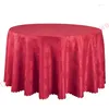Tafelkleed 10 stks witte roze ronde voor el trouwfeest jacquard damast linnengoed stevige covers eettafels