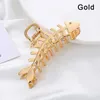 Autre nouvelle géométrie Hair à poissons métalliques Cl pour les femmes Hair Clain Cl Vintage Hairpin Band Crab Coil Clip Accessoires de cheveux Fashion