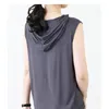 Women's Tanks 2024 Vest Women Summer Thin Outer Wear Sleeveless Hooded T-shirt Loose Plus Size Slim Jacket Tank Tops Solid Crop Top Clothing