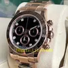 2024 Luxury Men's Watch 4130 Mechanische Automatikbewegung 40 mm 116505 Sapphire wasserdichtes Zifferblatt Roségold Gurt