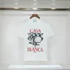 Męskie designer T koszule casablanca t-koszulka moda mężczyźni swobodne koszulki uliczne koszule męskie szorty z klubem tenisowym