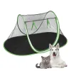 Maisons portables tente de compagnie pliante tente extérieure pliable pour animal de compagnie Cat à l'extérieur de la clôture pour chiens pour le camping pour chiens de camping