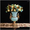Вазы европейские роскошные бриллиантовые вазы ваза искусственное цветочное искусство спальни спальня для спальни аксессуары