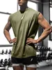 Herren T -Shirt Fitness Sports Weste Herren Sommer Freizeittraining Lose Plus Size Mesh Crewneck Unterhemd 59UU#