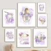 Fonds d'écran dentaires Anatomy Art Floral Toile peinture aquarelle dentisterie Impressions murales Pictures murales pour Dental Clinic Decor J240505