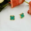 Cheap price and highquality jewelry earrings vanly clover versatile highend fashion minimalist with common cleefly