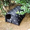 Houses Pet Cat House Bed Outdoor Waterproof Removable Thickened Warm Stray Cat Sleeping Mats Cats Dogs Nest Tent Cabin Pet Supplies