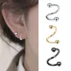 Body Arts S - kształt pierścienia nosowe obręcze - 316L Pierfr nierdzewnej stali nierdzewnej obręcze Kolczyki do chrząstki piercing biżuteria 1.2*8*3 mm D240503
