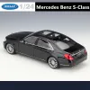 Auto's Welly 1:24 Mercedes Benz Sclass S500 Alloy Car Model Diecast Metal speelgoedvoertuigen Auto Model Hoge simulatiecollectie Kids Geschenken