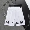 Designer Luxury Mens Athletic Workout Shorts Katoen Casual Shorts Elastische taille Joggers Sports sweat shorts Black White