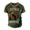T-shirts pour hommes respirants de fitness sportif à manches courtes à manches courtes sous-vêtements Top Cool Retro Motorcycle Element imprimé J240506