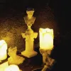 Holders Nordic Roman Pillar Candlestick Greek Column Statue Piedlestal Mini Resin Candle Holder Party Mariage Home Decoration