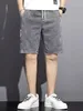 Herren Jeans koreanischer Sommer -Sommer -Herren Schwarzes Weitbein -Denim -Shorts 2024 Neue Casual Shorts Marke Clothingl2405