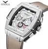 Onola Tonneau Square Automatyczne zegarek mechaniczny Man Luksusowa marka Unikalna nadgarstka Watch Fashion Casual Classic Designer Watch Male4266740