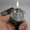 NY MILITÄRA LIGHTER WATCH MEN Quartz Refillable Butane Gas Cigar Watches 2018 Watches Top Brand Luxury Business Quartz Watches 288J