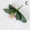 Dekorative Blumen künstliche Seidenstrauß Phalaenopsis Blätter Pflanzendekoration Haus Simulation Cymbidium Orchideenblume Wirklicher Berührung