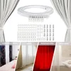 5M White Curtain Rail Flexible Curved Ceiling Track Modern Style Plastic Durable Multipurpose Practical for Room Divider 240429