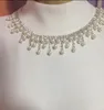 Verpakking 1yardlot Pearl en Crystal Rhinestone Chain Trim Bridal Dance Costume Decor Craft Collar Applique Accessoires3178854