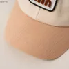 Caps Hats passt Farbe Kinder Kinder Baseball Hat Korean Alphabet Verstellbarer Baby -Fußhut Frühling Herbst Sun Hut Jungen und Mädchen WX