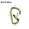 Skulpturen Xinda Professional Safety Kletterklettern Carabiner N Aluminiumlegierung Hochstärke Camping gebogene Stange Schloss Außenausrüstung