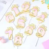 3PCS Candles Crown Number Birthday Cake Decoration Number Candle Birthday Number Cake 0-9 Cake Topper Girl Boy Baby Party Cake Decor Supplie