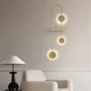 Настенные лампы современная светодиодная линейная лампа для спальни гостиная столовая