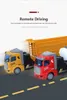 Electric/RC CAR 1/48 36 cm Big RC Truck Model 27 MHz draadloze afstandsbediening Dump Truck Transporter Container Truck RC Car Toys For Boy Kid Child T240506