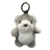 Keychains Arrival Bear Handmade Keychain With Real Cute Design For Women Girls Anime Accessory Bags Cars Gifts