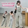 Ensembles de vêtements 2024 Korea Style Girls 2 PCS Set Set Gest Long Pantal