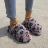 Women Slippers 2024 Winter Indoor Home Fur Slippers House Full Furry Soft Fluffy Plush Flats Heel Non Slip Luxury Designer Shoes Casual Ladies