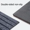 Carpets Modern Minimalist Polyester Entry Door Balcony Kitchen Carpet Solid Color Double Stripe Home Sun Protection Floor Mat Can Be Cut