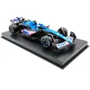 MODELS DICAST CARS BBURAGO 1 43 BWT ALPINE 2023 A523 Formule F1 Die Die Coultre Collection de véhicules Modèle Racing Toy acrylique Boxl2405