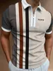 Hemden atmungsaktives formelles Golfhemd 2024 Sommer Herren Casual V-Ausschnitt kurzärmeliges T-Shirt mit Reißverschluss mit übergroßer Kleidung J240506