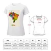Frauenpolos Brasilien Aquarell Karte T-Shirt Plus Size Tops Hippie-Kleidung für Frauen