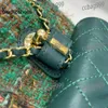 Chanellly Cchanel Chanelllies Women CC Green Leather Flap Mini Tweed Borse Borsa Backpack Quilted Luxury Borse Vintage Outdoor Crossbody Designer Gold Hardwa